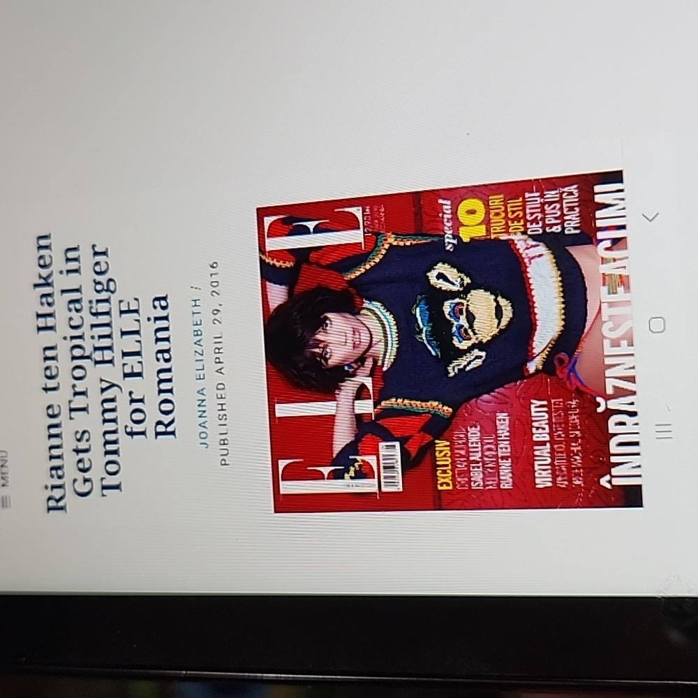 As featured on the cover of ELLE